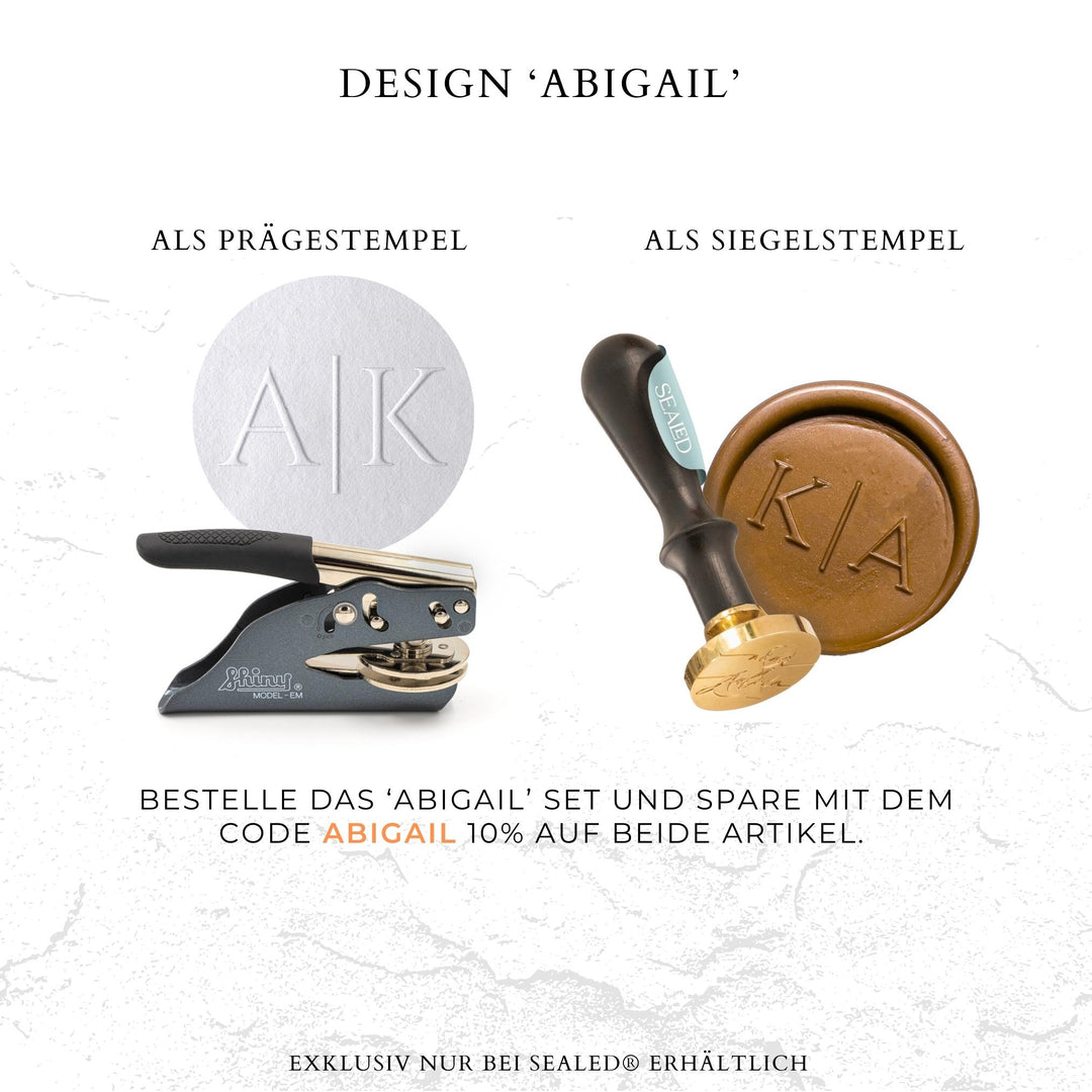 Personalisierter Siegelstempel "Abigail"