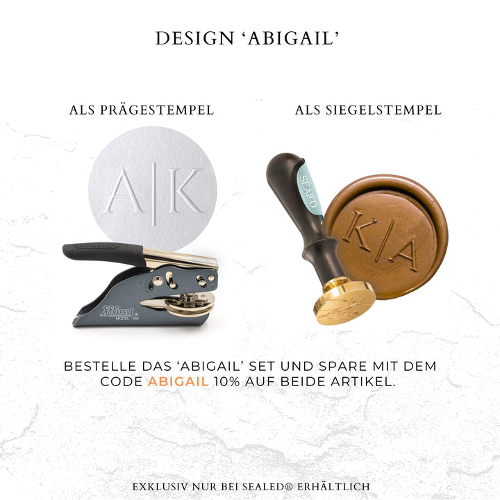 Personalisierter Siegelstempel "Abigail"