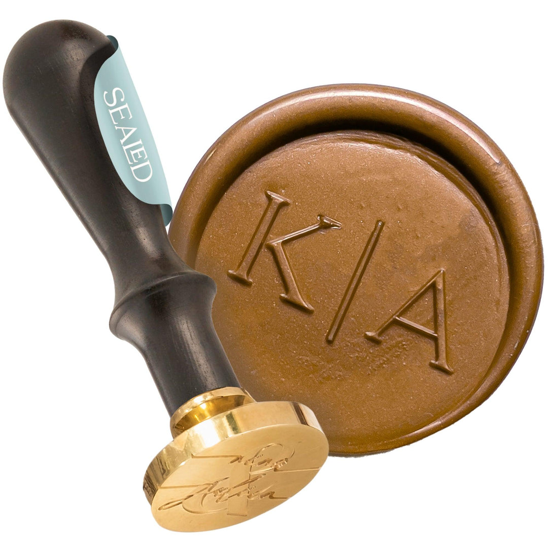 Siegelstempel "Abigail" - Wachssiegel Stempel mit Personalisierten Initialen - sealed.shop