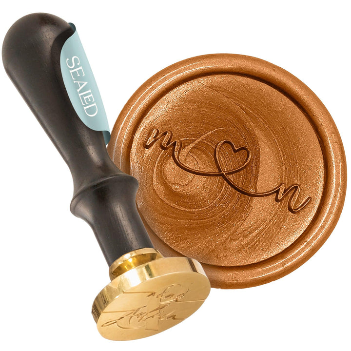 Siegelstempel "Amber" - Wachssiegel Stempel mit Personalisierten Initialen - sealed.shop