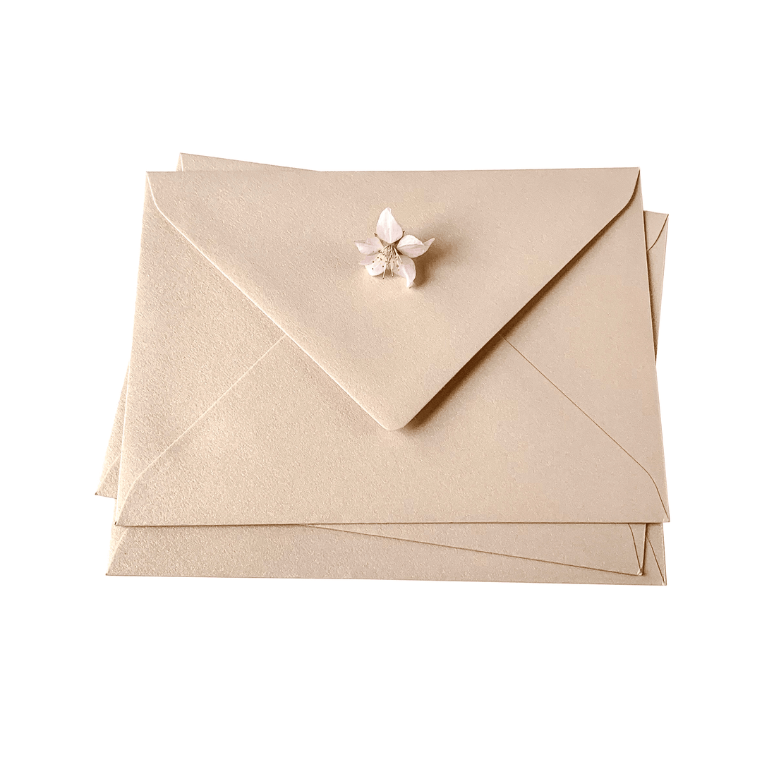 Briefumschlag in Metallic Nude - sealed.shop