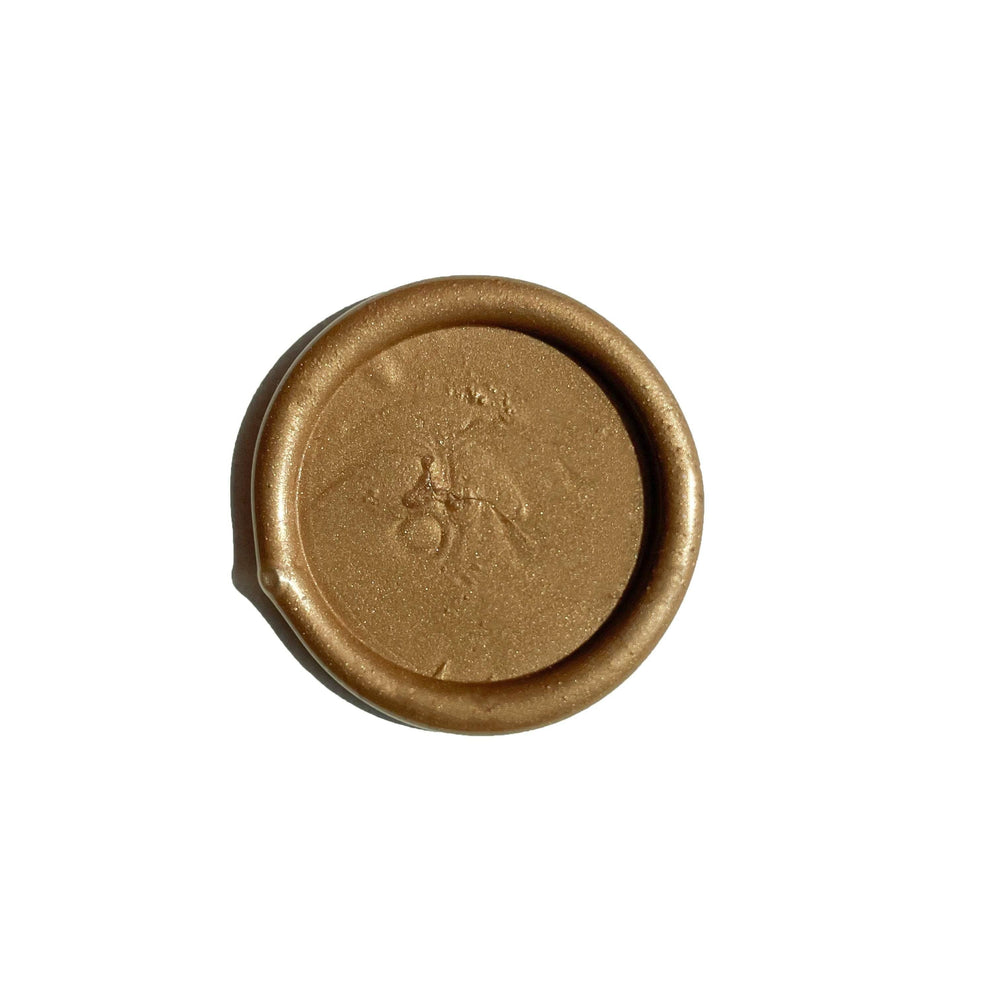 Siegelwachs Perlen in "antique gold" - sealed.shop