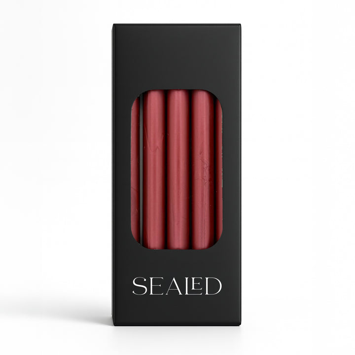 Siegelwachs Stangen 5er Set – Farbe Ruby