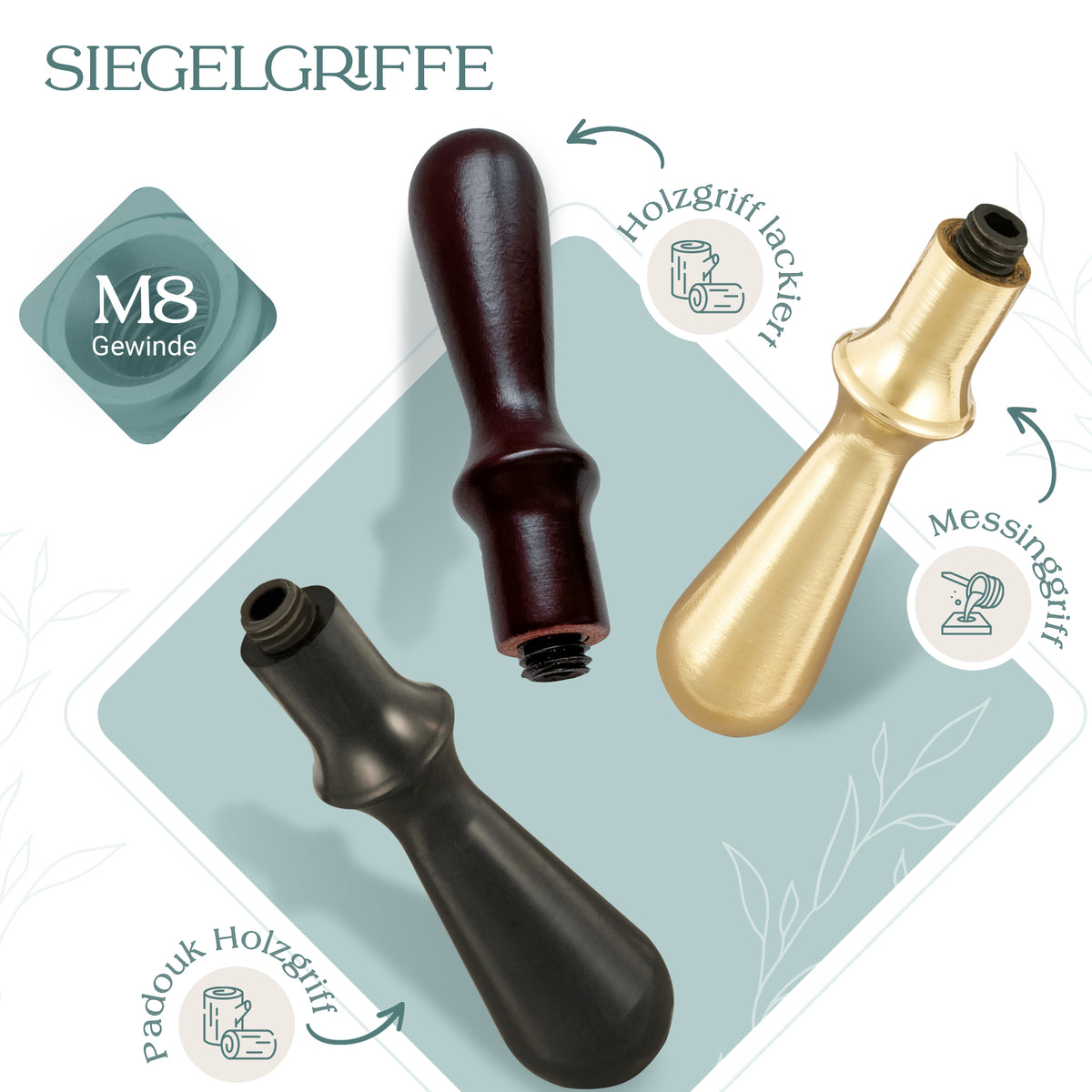 Hochzeit Wachs Stempel - Siegelstempel mit eigenem Logo - LYIKC